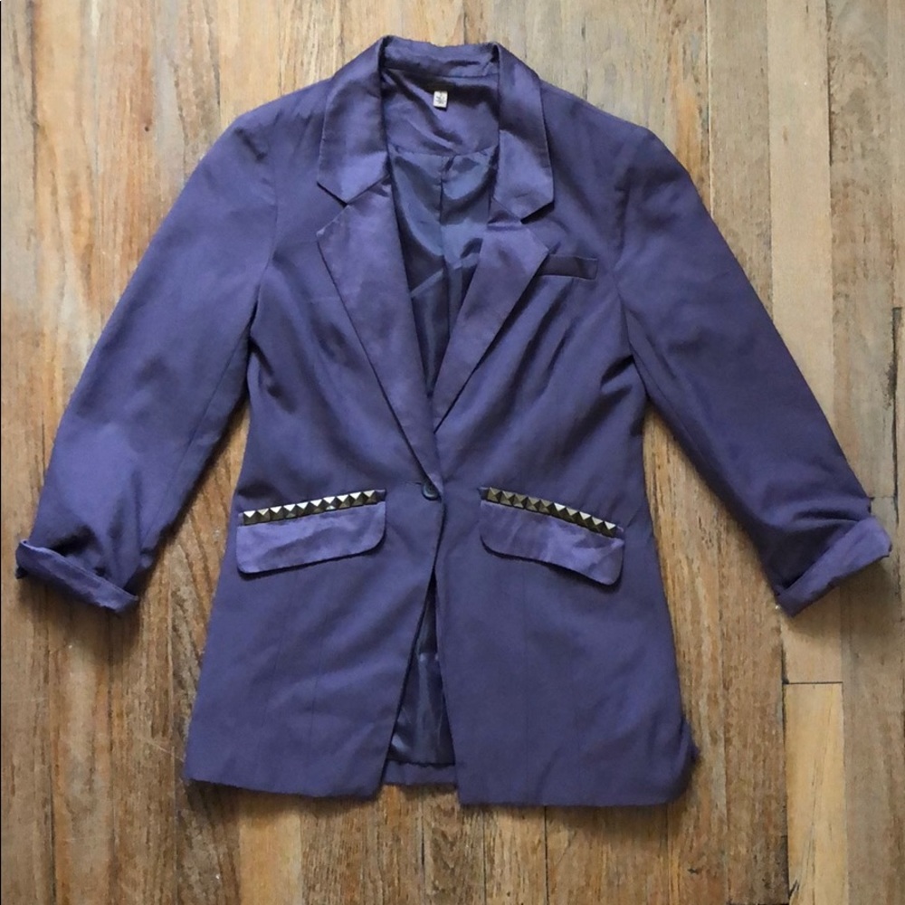 Free People Purple/Dusty Blazer - Size 2